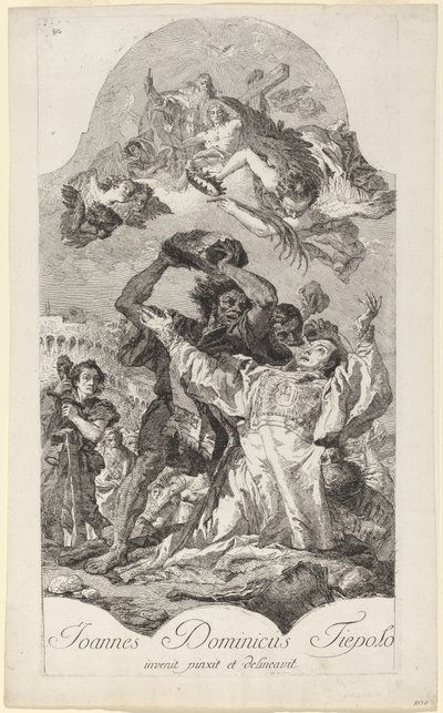 Steningen af Sankt Stefan af Giovanni Domenico Tiepolo