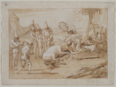 Kvinden med en tamburin, 1790