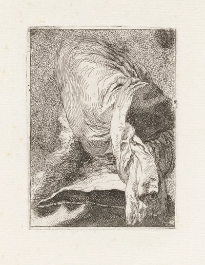 Turk set bagfra, fra Raccolta di Teste (Samling af hoveder) af Giovanni Domenico Tiepolo