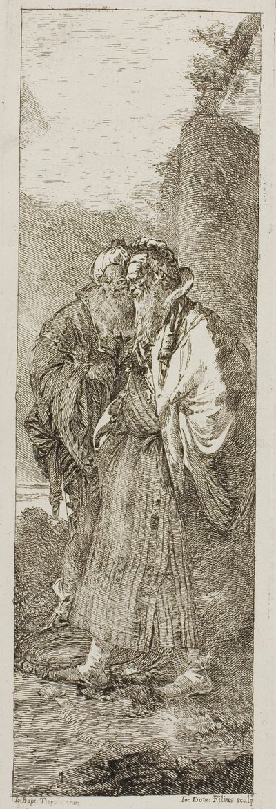 To gamle Mænd af Giovanni Domenico Tiepolo