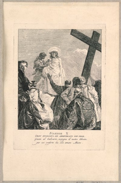 Korsvejen - Station X, Jesus plyndret af Giovanni Domenico Tiepolo