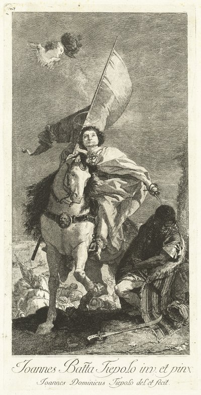 Sankt Jakob af Compostela af Giovanni Domenico Tiepolo after Giovanni Battista Tiepolo