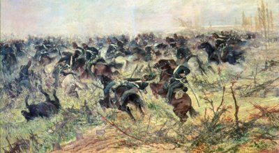 Kavaleri angreb af Giovanni Fattori