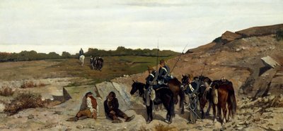 Afsnit af kampagne mod brigandage af Giovanni Fattori