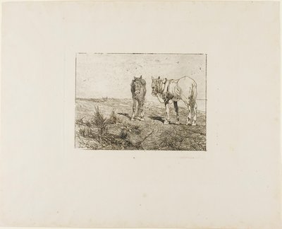 Hestenes hvile af Giovanni Fattori