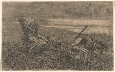 Små hvilende æsler af Giovanni Fattori