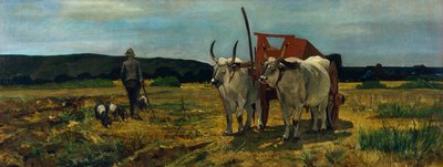 Maremma Toscana, Giovanni Fattori (1825-1908), olie på lærred, 77,5x205,7 cm af Giovanni Fattori