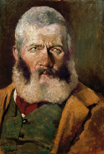 Portræt af cowboy, ca 1882 (olie på lærred) af Giovanni Fattori
