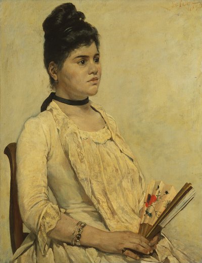 Portræt af steddatteren af Giovanni Fattori
