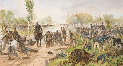 Slaget ved Custoza af Giovanni Fattori