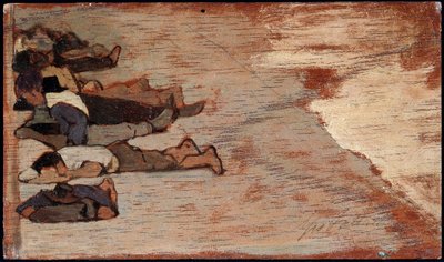 Arbejdernes lur - Maleri af Giovanni Fattori