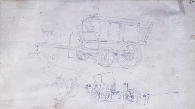 To vogne og to soldater af Giovanni Fattori