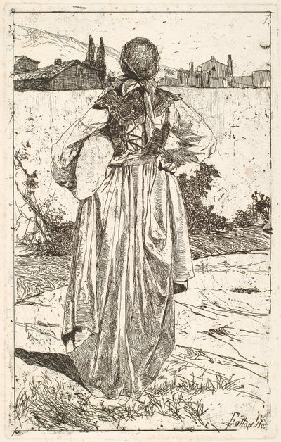 Gabbros kvinde [Donna al gabbro] af Giovanni Fattori