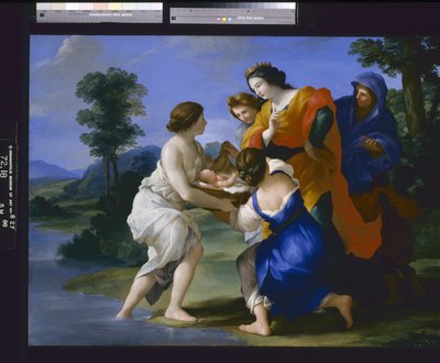The Finding Of Moses (olie på lærred) af Giovanni Francesco (1610 62) Romanelli