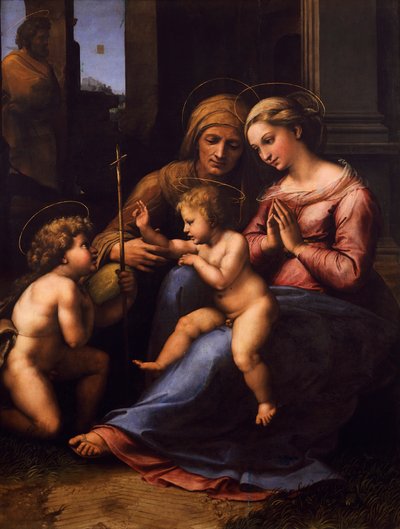 Our Lady of Divine Love, af Giovan Francesco Penni, kendt som Fattore (ca 1488-1528) af Giovanni Francesco (c.1488 1528) Penni