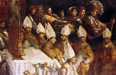 Karl den Stores kroning (maleri) af Giovanni Francesco (c.1488 1528) Penni