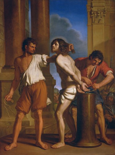 Kristi flagellation af Giovanni Francesco Barbieri