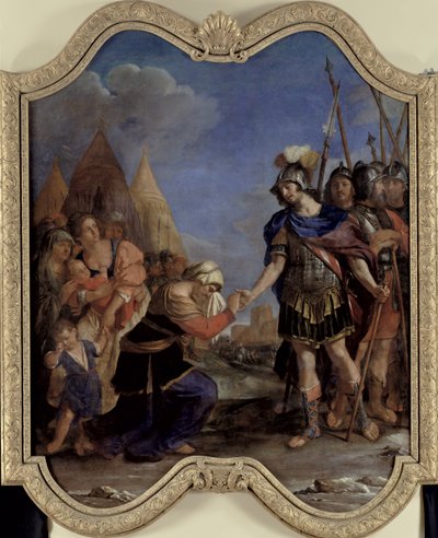 Volumnia før Coriolanus, 1643 af Giovanni Francesco Barbieri