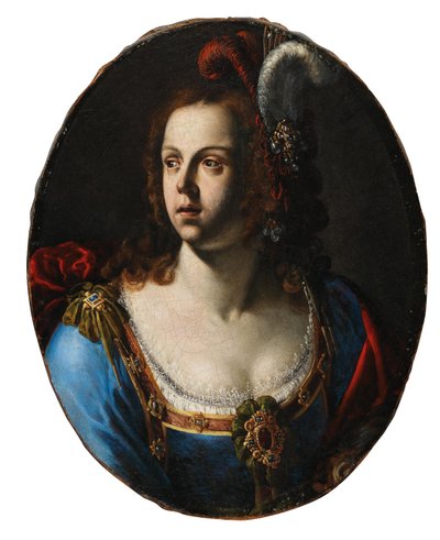 Giovanni Francesco Guerrieri Damenbildnis af Giovanni Francesco Guerrieri