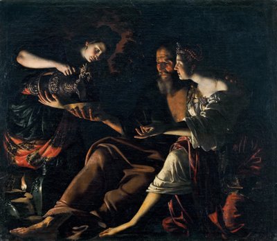 Lot og hans døtre, 1617. af Giovanni Francesco Guerrieri
