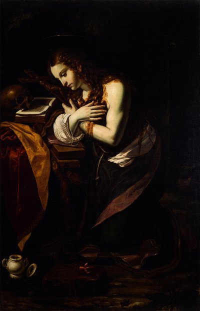 Den angrende Maria Magdalene, 1625-1630. af Giovanni Francesco Guerrieri