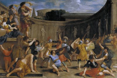 romerske gladiatorer af Giovanni Francesco Romanelli