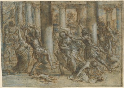 Massakren på de uskyldige af Giovanni Francesco Romanelli