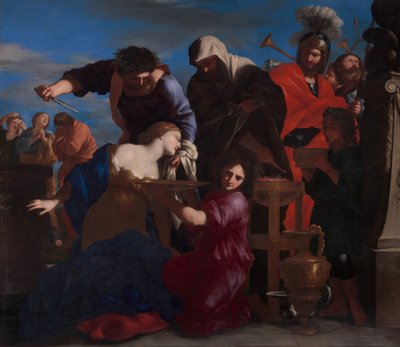 Ofringen af Polyxena. af Giovanni Francesco Romanelli