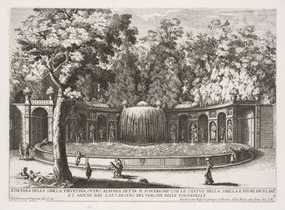 Sibyllens Tiburtina-springvand. af Giovanni Francesco Venturini