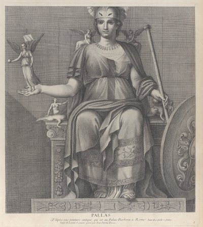 Pallas, 1680-1741. af Giovanni Girolamo Frezza