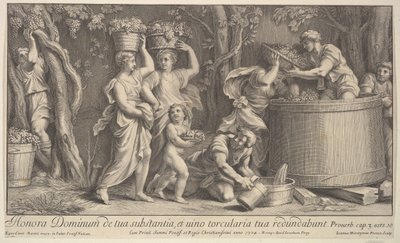Vintage scene, 1704. af Giovanni Girolamo Frezza