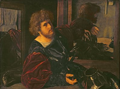 Portræt af Bernardo di Salla (olie på panel) af Giovanni Girolamo Savoldo