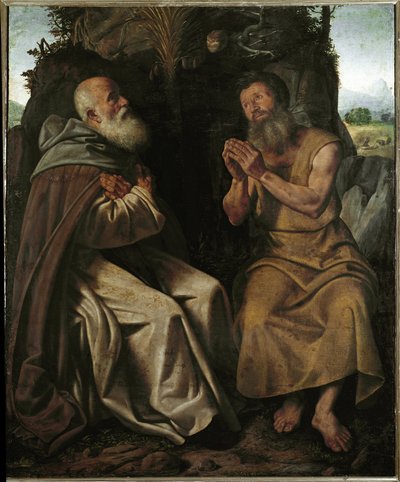 Saint Anthony the Abbedani af Giovanni Girolamo Savoldo