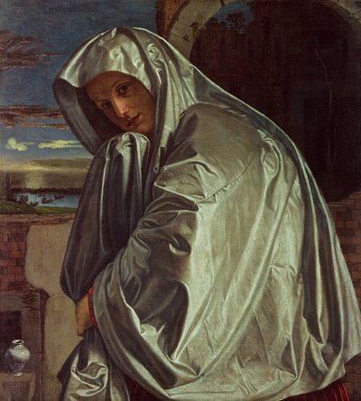 St. Mary Magdalene nærmer sig graven af Giovanni Girolamo Savoldo