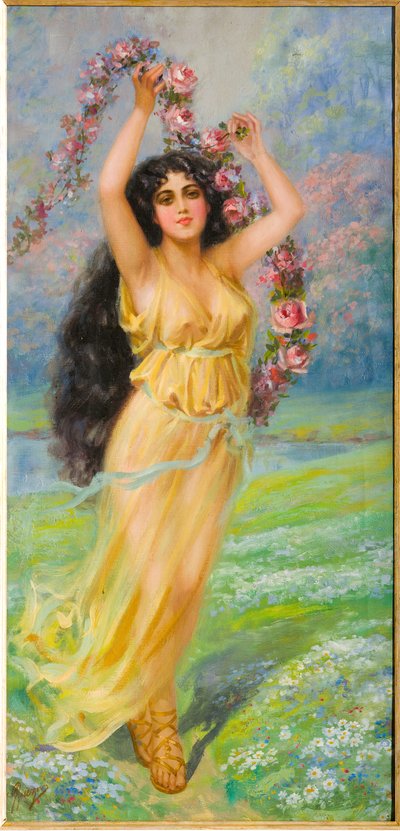 Young Nymph (olie på lærred) af Giovanni Guerzoni