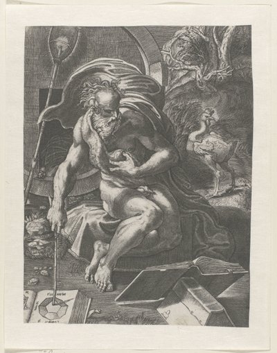 Diogenes af Giovanni Jacopo Caraglio (attributed to)