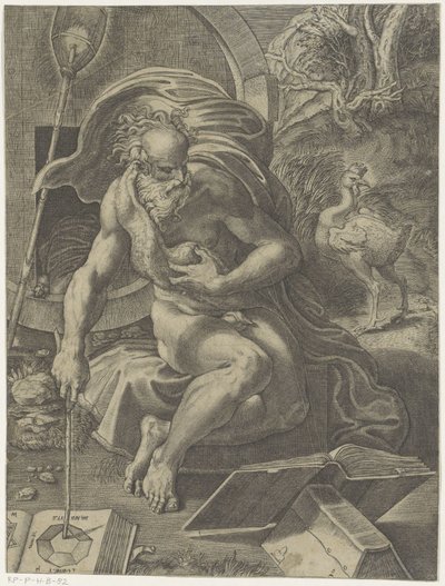 Diogenes af Giovanni Jacopo Caraglio (attributed to)