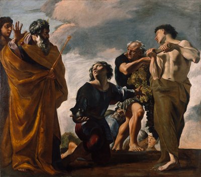 Moses og sendebudene fra Kanaan, 1621-24 af Giovanni Lanfranco