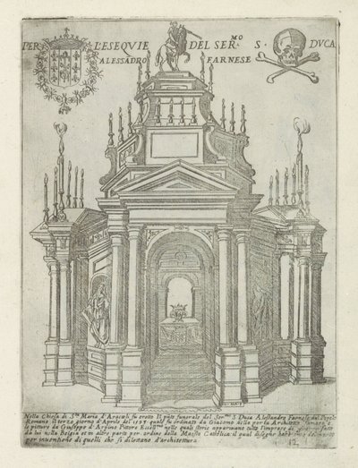 Alessandro Farneses begravelsesmonument i Santa Maria i Aracoeli i Rom Per l