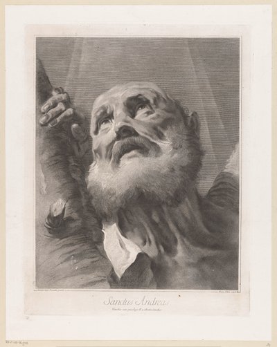 Apostel Andreas Sanctus Andreas (titel på objekt) Apostelen (serietitel) af Giovanni Marco Pitteri