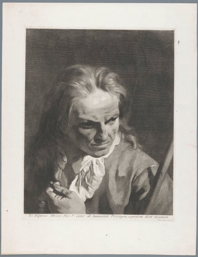 Mand med rosenkrans og pind, muligvis Giambatista Albrizzi af Giovanni Marco Pitteri