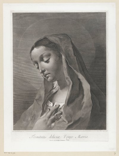 Maria Jomfru Maria (titel på objekt) af Giovanni Marco Pitteri