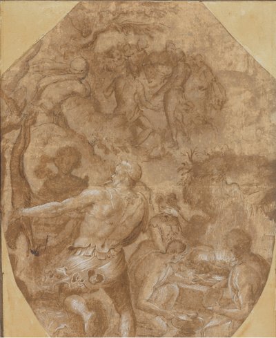 Opdagelsen af glas, ca. 1570-72. af Giovanni Maria Butteri
