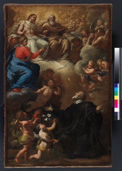 Vision af St Philip Neri. Model til 