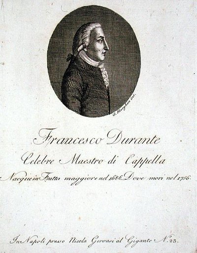 Francesco Durante (1686-1756) (gravering) af Giovanni Morghen