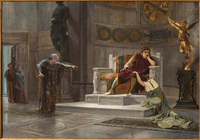 Constantine and the Slave (olie på lærred) af Giovanni Muzzioli
