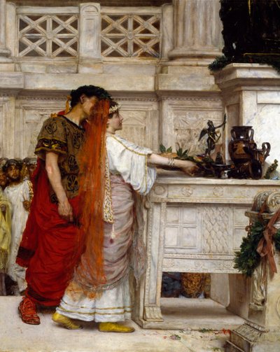 Ægteskabsforslag, af Giovanni Muzzioli (1854-1894), Detail af Giovanni Muzzioli