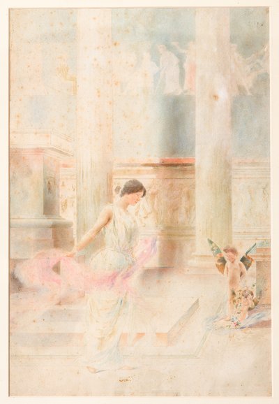 Bryllupsdans (akvarel) af Giovanni Muzzioli