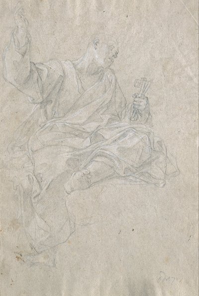 Undersøgelse af apostlen Peter af Giovanni Odazzi