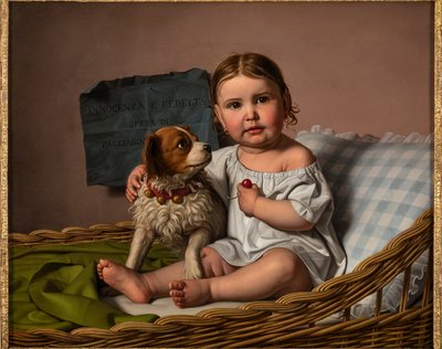 Uskyld og loyalitet (olie på lærred) af Giovanni Pagliarini